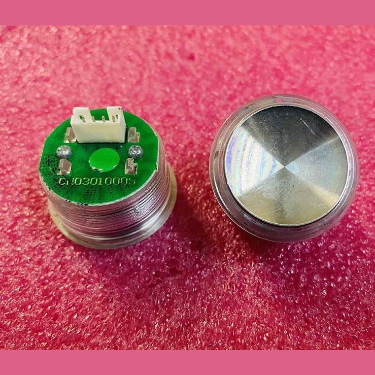 Кнопка (подсветка зеленый ореол, шлиф. нерж.) FAA25090A712 Otis