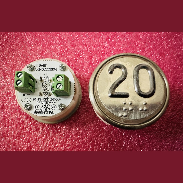 Модуль кнопочный белая подсветка код брайля "20" A4N58353$04 BBP-R302-VCPLT-S-W-20 (MA2D04-S-W-20)