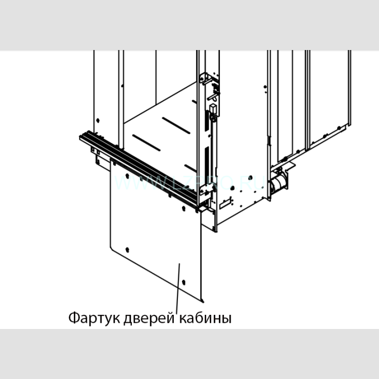 Фартук дверей кабины ОР-900 ZAA281BX4