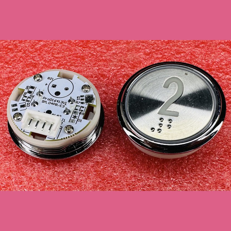 Кнопочный модуль "2" с кодом Брайля SM.04PB/E3 STEP KOYO