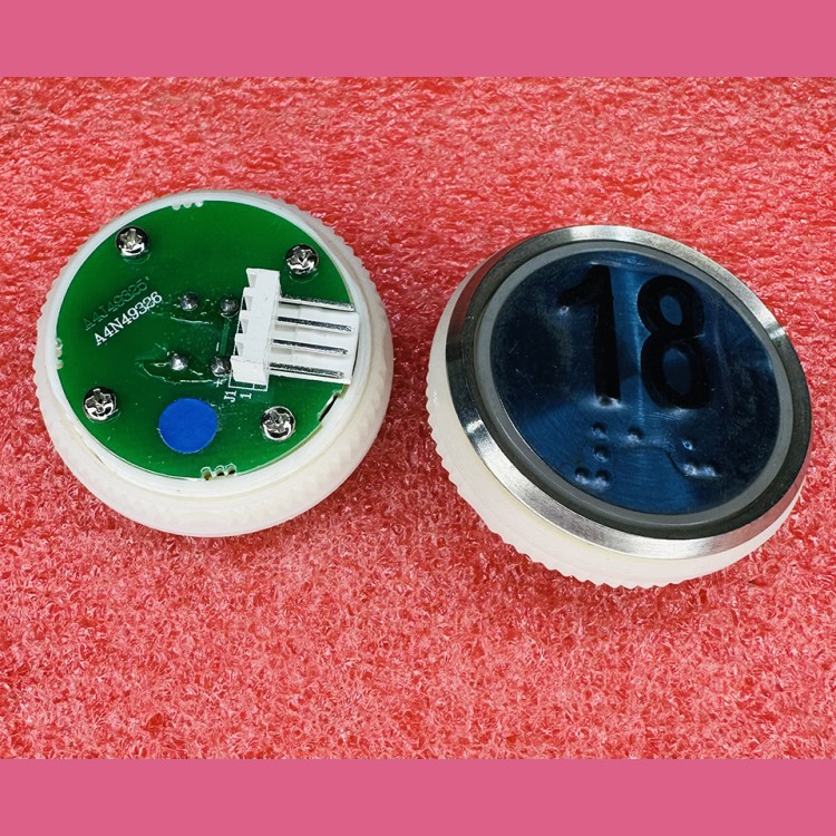 Кнопочный модуль 18 синяя подсветка с шрифтом Брайля  A4N49326 Thyssen