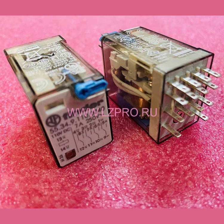 Реле промежуточное 4CO 110VDC 7A 55.34.9.110.0040 Finder