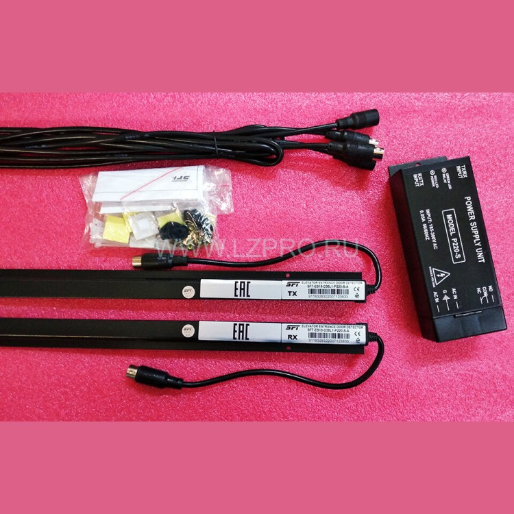 Фотобарьер (световая завеса) с блоком питания 220V SFT-ES16-D36L1-P220-S-A SFT