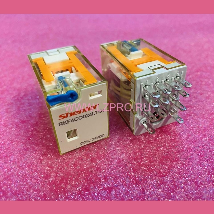 Реле 4CO, 6A(250VAC/30VDC), 24VDC, RKF4CO024LTD1 Shenler