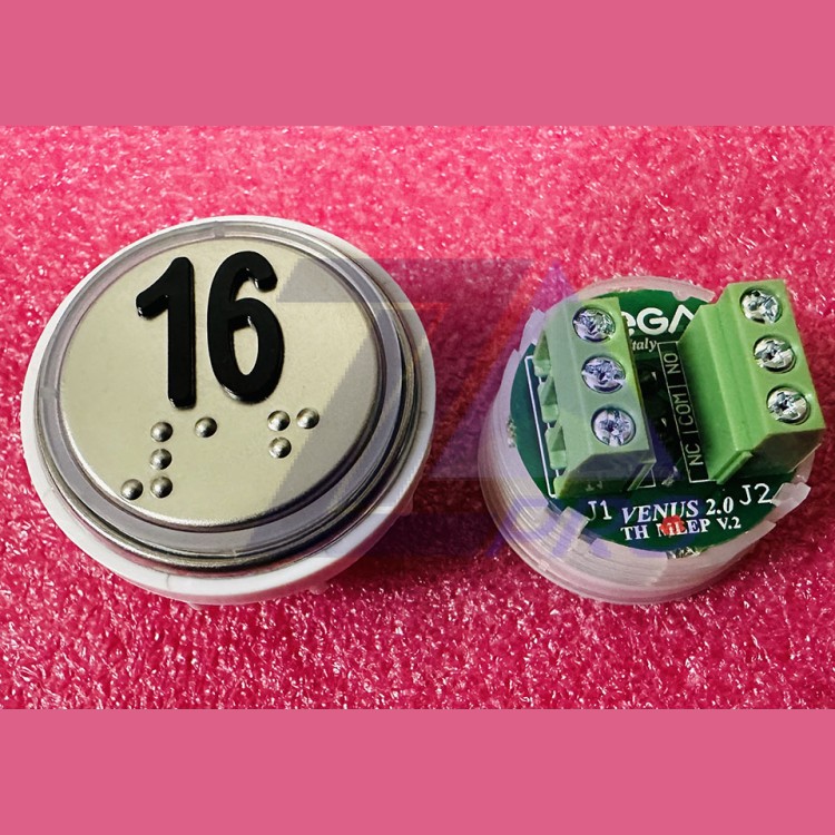 Модуль кнопочный 16 с кодом брайля разъем TH MLEP V.2 Venus Vega