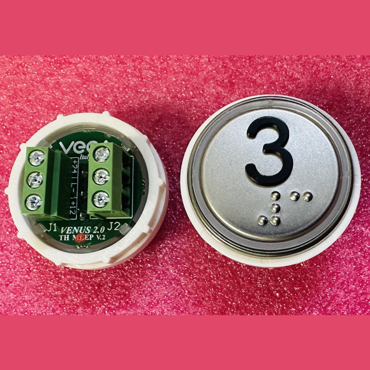 Модуль кнопочный 3 с кодом брайля разъем TH MLEP V.2 Venus Vega