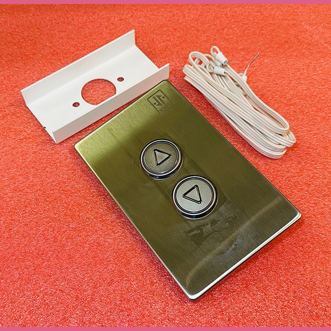 Вызывной пост ВПП-2 (2 кнопки стрелка, встраиваемый корпус из нерж. стали) УЛ/УКЛ КМЗ