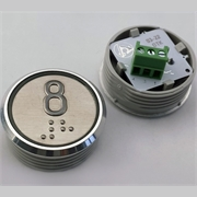 Модуль кнопочный красная подсветка "8" К1-08-К (аналог Achille Vega)