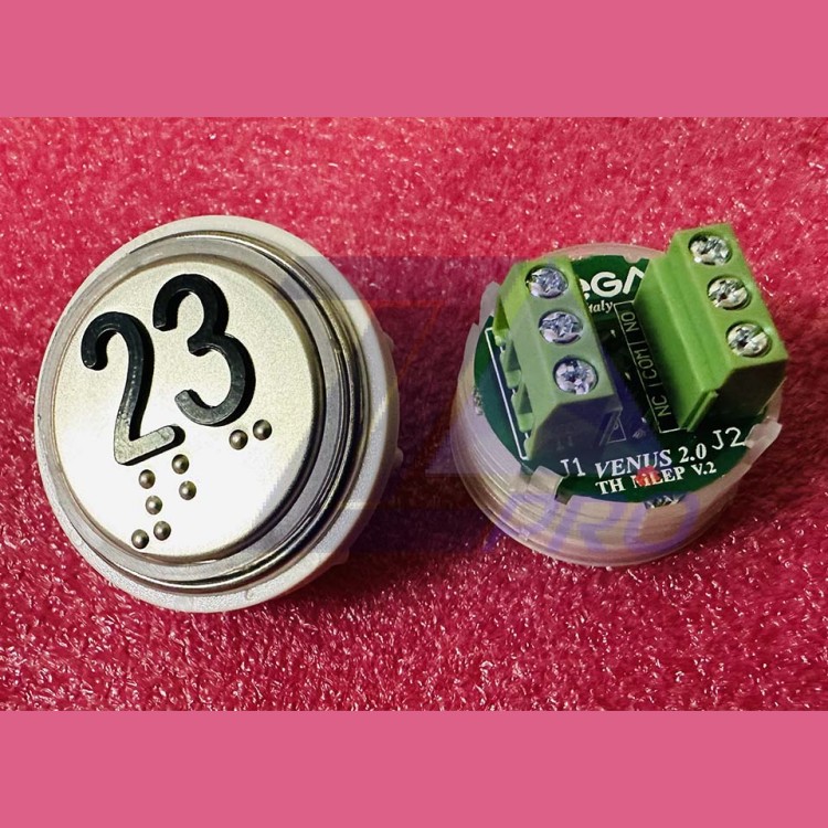 Модуль кнопочный 23 с кодом брайля разъем TH MLEP V.2 Venus Vega