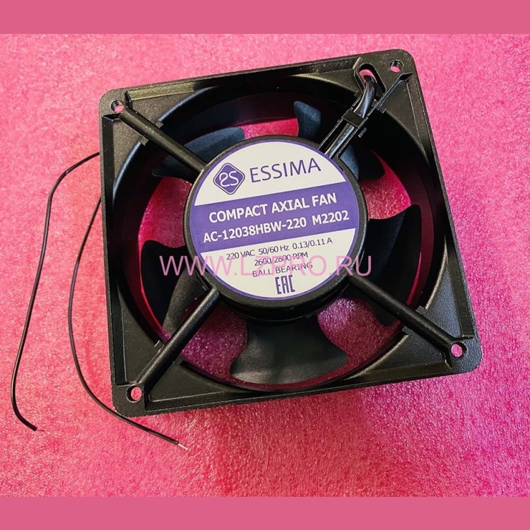 Вентилятор 120x120x38mm 220VAC AC-12038HBW-220