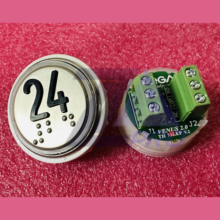 Модуль кнопочный 24 с кодом брайля разъем TH MLEP V.2 Venus Vega