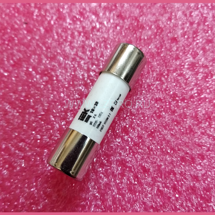 Плавкая вставка (предохраниель) керамический 2А ПВЦ 10x38 ГОСТ 31196 2.1
