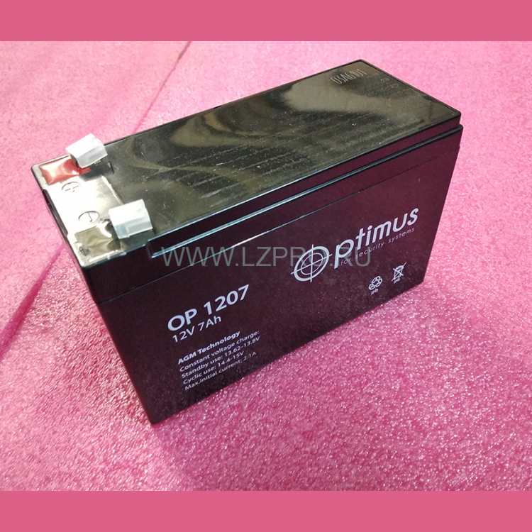 Аккумулятор 12V 7Ah ОР 1207 Optimus