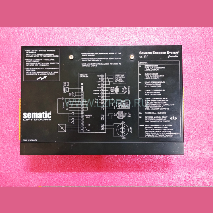 Блок управления (контроллер) Sematic lift door encoder rel. 2.1