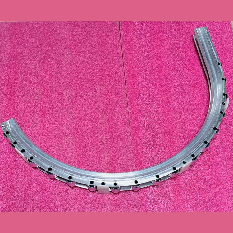 Основа алюминиевая огибающего участка в сборе с роликами 17шт 506NCE 606NCT DAA2000NP1 Otis