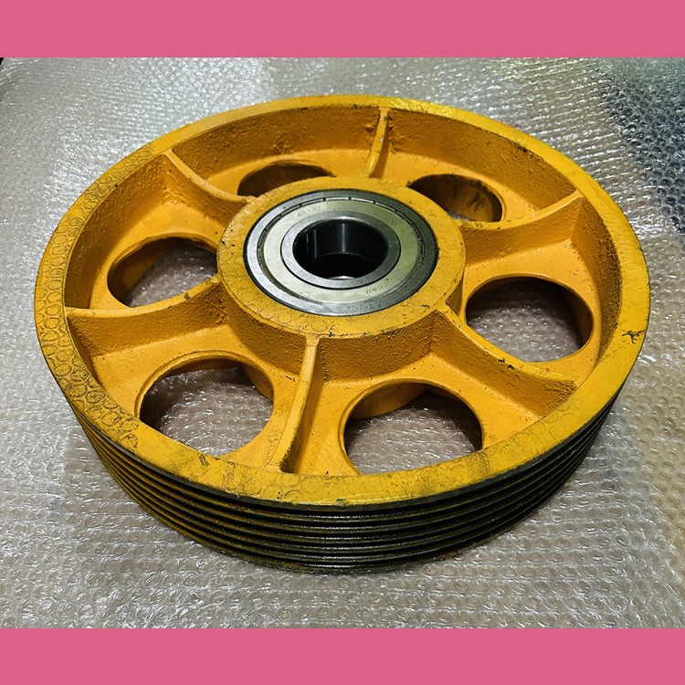 Отводной блок D400мм, 6х10мм, ширина L=83 мм, d(вала)=60мм, подшипник 6312Z Otis (Китай)