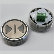 Модуль кнопочный красная подсветка "ЗАКРЫТИЕ ДВЕРЕЙ" К1-Закр-1-К (а...