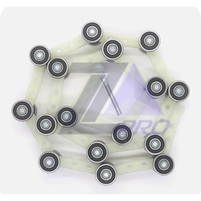 Цепь отклоняющая балюстрады 17 пар роликов I-тип L=1130 mm Шаг 60 mm 9300 Schindler