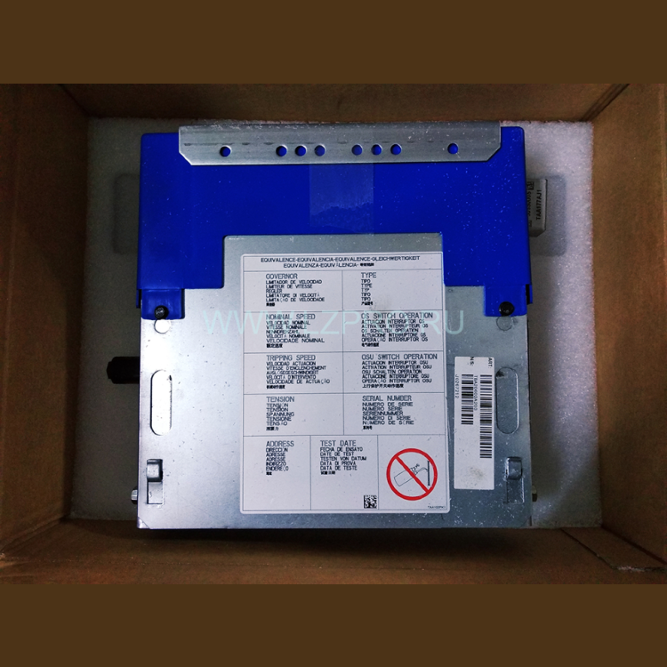 Ограничитель скорости RH VN1 VP1.33 ПРАВЫЙ 1,0 м/с TBA20602A203