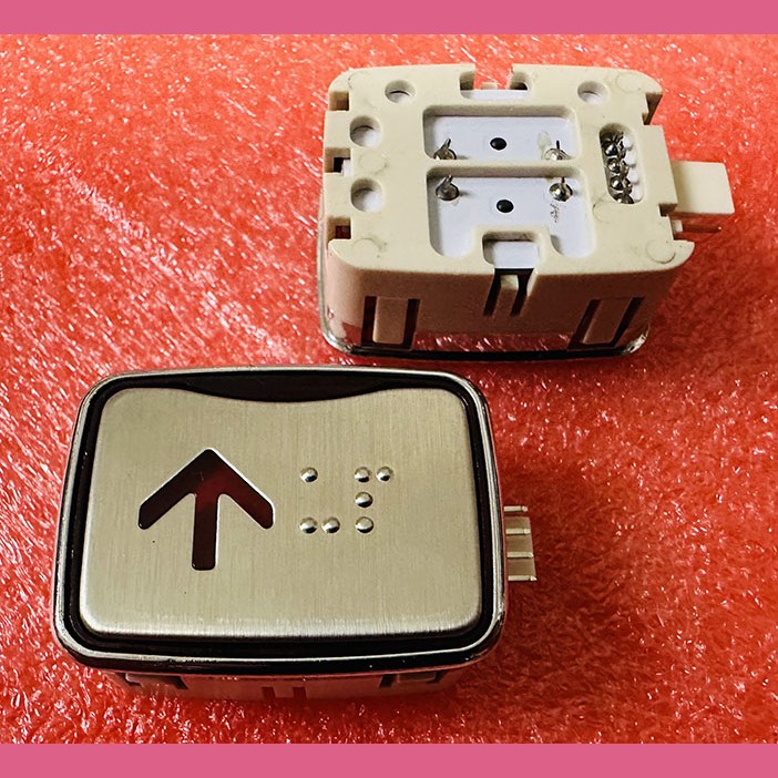 Модуль кнопочный красная подсветка код брайля AK-25B "Стрелка вверх" AEN04C049*D Sigma