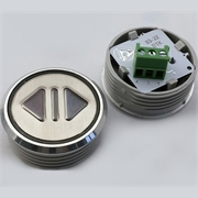 Модуль кнопочный красная подсветка "ОТКРЫТИЕ ДВЕРЕЙ" К1-Откр-1-К (аналог Achille Vega)