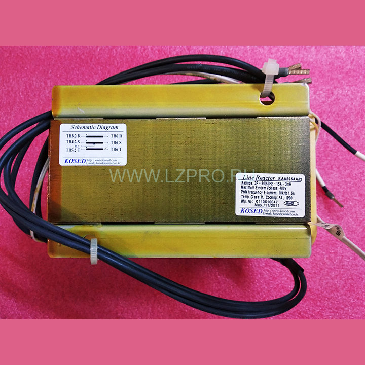 Трансформатор Ratings:3P-50/60Hz-15A-3mH KAA225AAJ2 Kosed