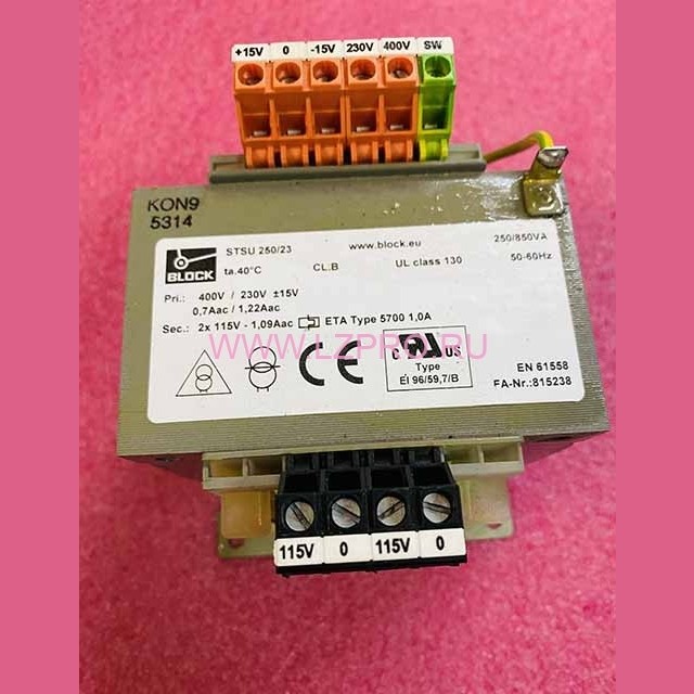 Изолирующий трансформатор 250VA/850VA 2x 115V-1,09Aac STSU 250/23