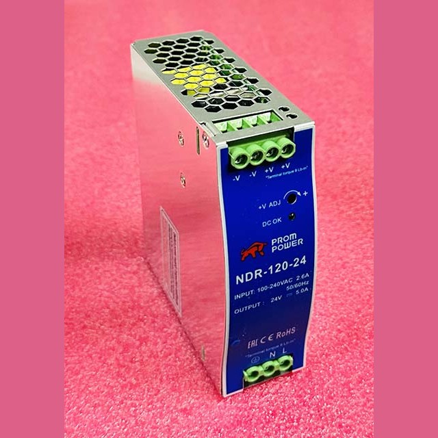 Импульсный источник питания 24В 5A 120Вт NDR-120-24