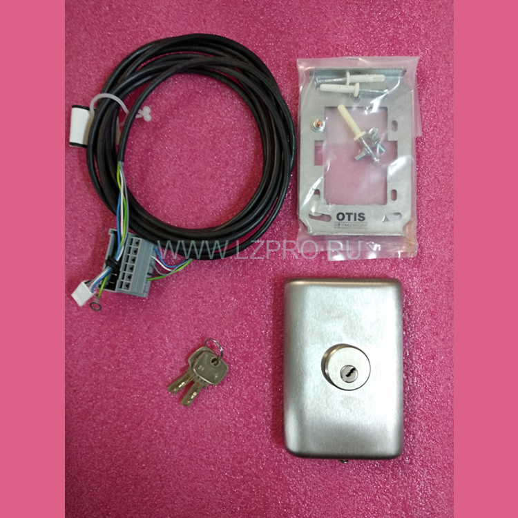 Пост с ключом приоритета SH-1 в сборе шлифов. нерж. Otis FAA23500AW