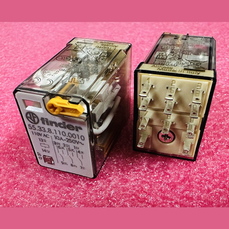 Реле промежуточное 110V AC 3CO-3PDT 10A-250V 55.33.8.110.0010 Finder
