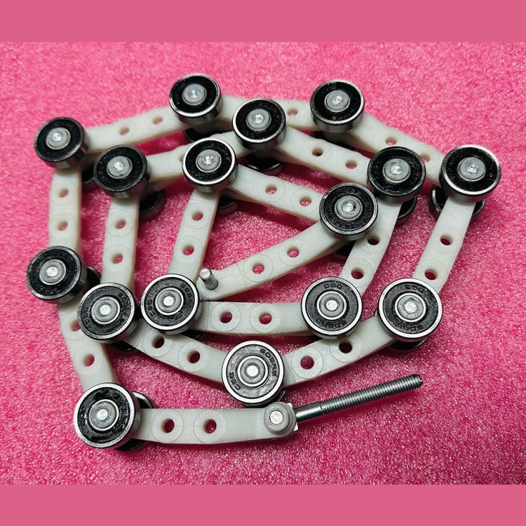 Цепь отклоняющая балюстрады эскалатора 9300 16 пар роликов I-тип L=1155mm Шаг 60mm 50630113 Schindler