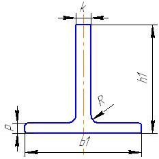 Лифтовая направляющая T45/A b1=45мм h1=45мм k=5мм