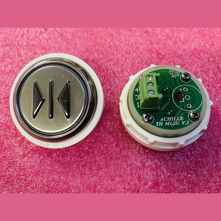 Кнопка антивандальная >|< красная подсветка, MLSU, Achille light VEGA