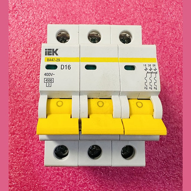 Выключатель автоматический ВА 47-29 3Р 16А 4,5кА D iEK