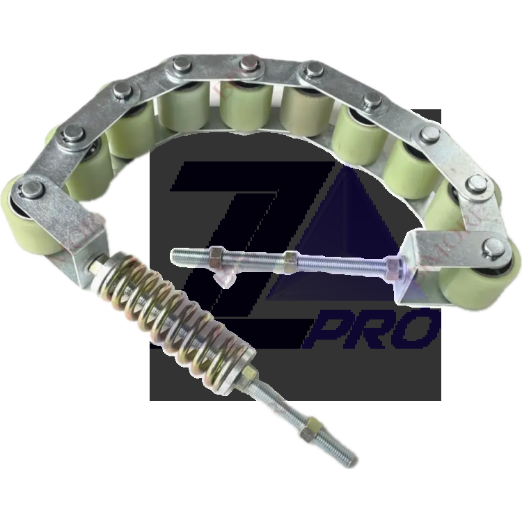 Цепь прижимная поручня эскалатора 10 роликов d=50мм h=50мм шаг 60мм Fujitec