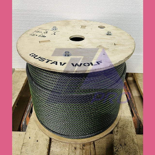 Канат стальной лифтовый 10,0мм PAWO F7S 8х19W-IWRC 69,5кН Gustav Wolf