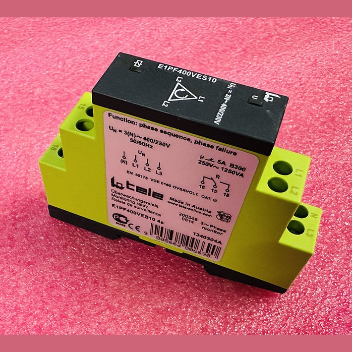 Реле контроля фаз 400/230VAC 5А E1PF400VES10 Tele