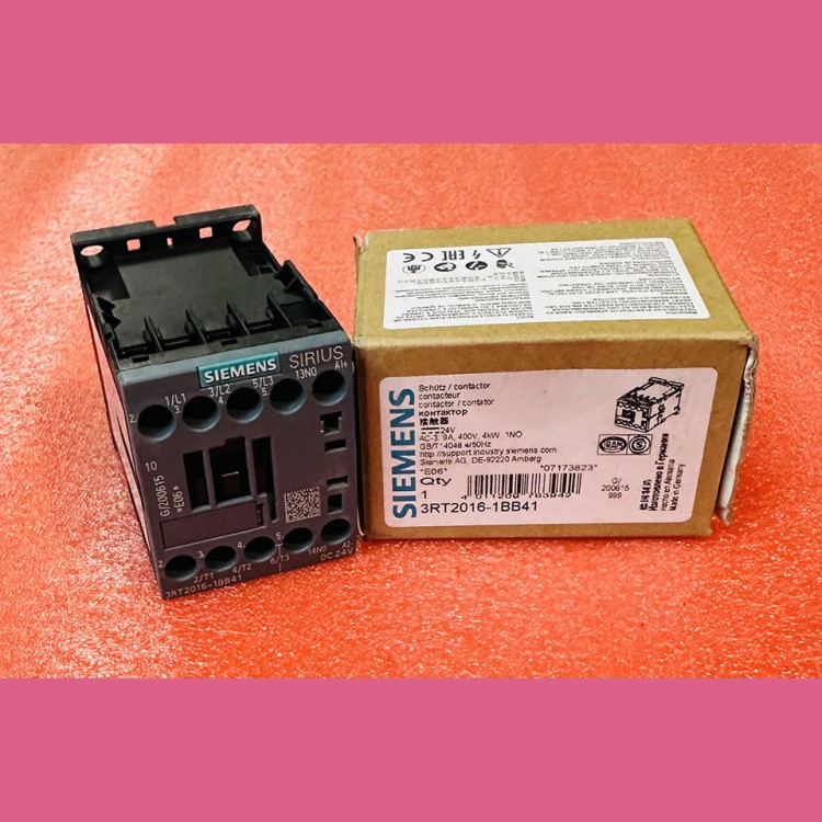 Контактор 24VDC 9A 4kW 1NO 3RT2016-1BB41 Siemens
